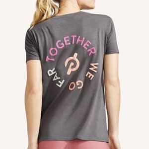 NWOT Peloton- Together We Go Gray T-shirt
